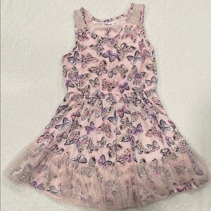 Epic Threads Pink Butterfly‎ Print Kids Dress